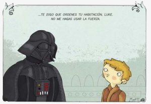 Vader y Luke padre e hijo